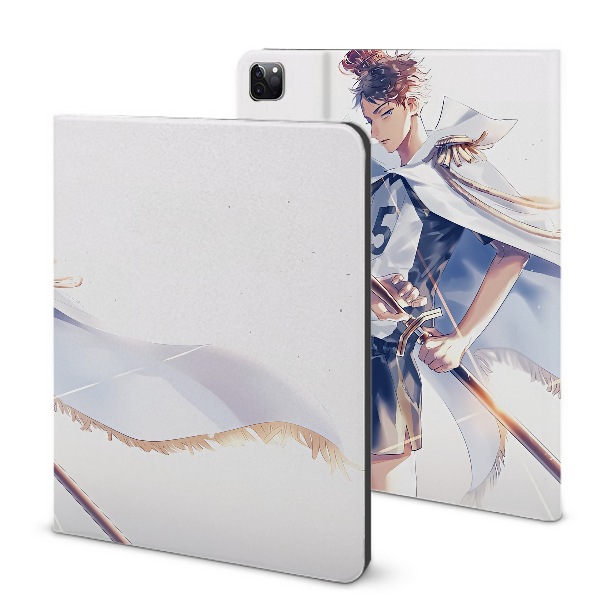 （画像用） ハイキュー!! Haikyu!! IPad ケース ブック型 PUレザー TPU 耐衝撃 軽量 薄型 ペン収納なし 全面保護 IPad 各モデル対応